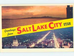 Unused Pre-1980 TWO VIEWS ON CARD Salt Lake City Utah UT ho7404