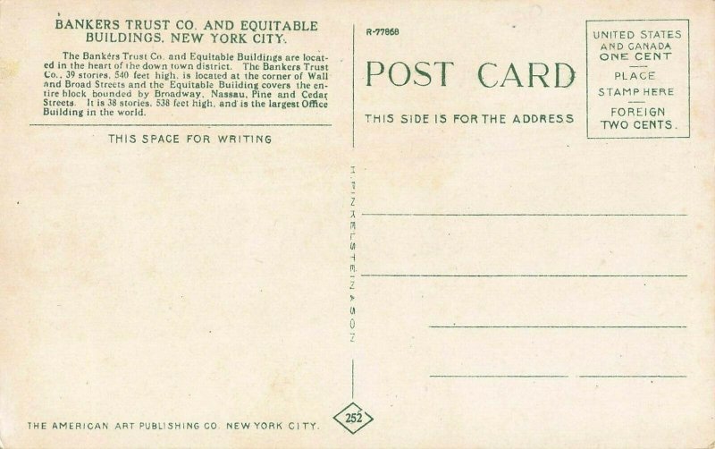 NEW YORK CITY-LOT OF 5 1910s POSTCARDS-PARK ROW-CENTRAL PARK-CHURCH-BRIDGE-BLDGS