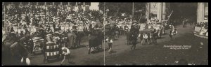 Austria Kaiser Franz Joseph 1908 Huldigungs Festival DOUBLE RPPC Real Phot 97152