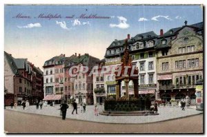 Germany - Deutschland - Mainz - Marktplatz - Marktbrunnen - Old Postcard