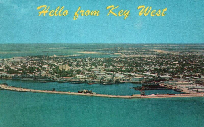 Vintage Postcard Southernmost City In America Hello From Key West Florida FL