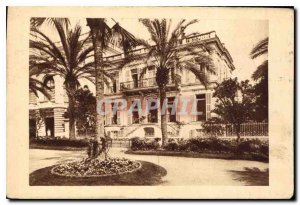 Old Postcard Avenue Boyer Menton Les Mimosas Hotel Pension Aux Jardins Public...