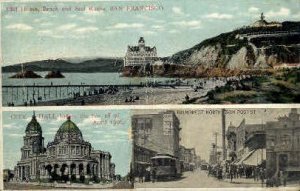 Cliff House & Seal Rocks, City Hall - San Francisco, California CA  