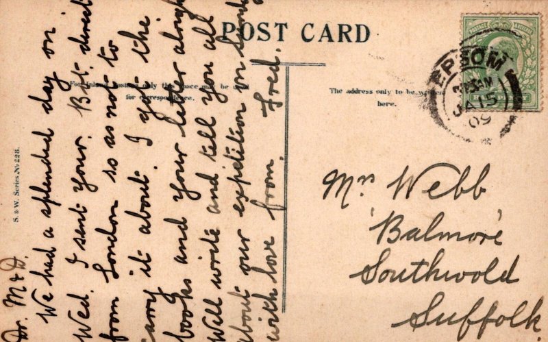 London Postcard - Skinner's Farm, Sutton  SW19339