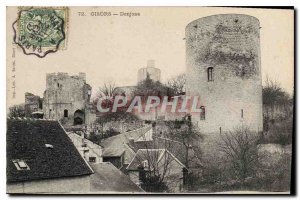 Old Postcard Gisors Dungeons