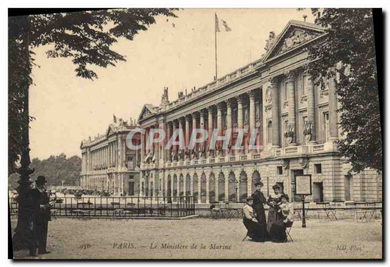 Old Postcard Paris The Marine Ministry