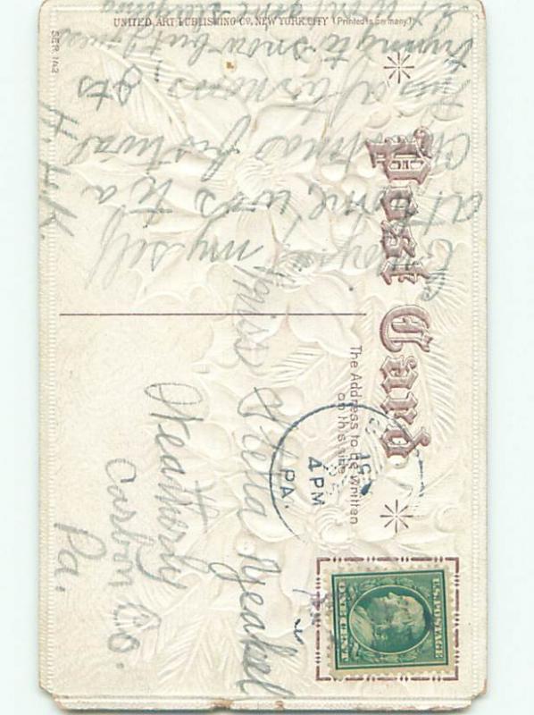 Divided-Back CHRISTMAS SCENE Great Postcard W8934