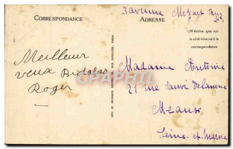 Paris Old Postcard Avenue of & # 39Opera