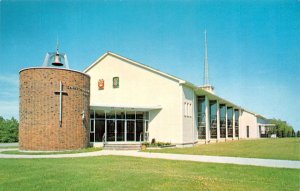 Fall River, Massachusetts MA    ST WILLIAM'S CATHOLIC CHURCH Bell Tower Postcard