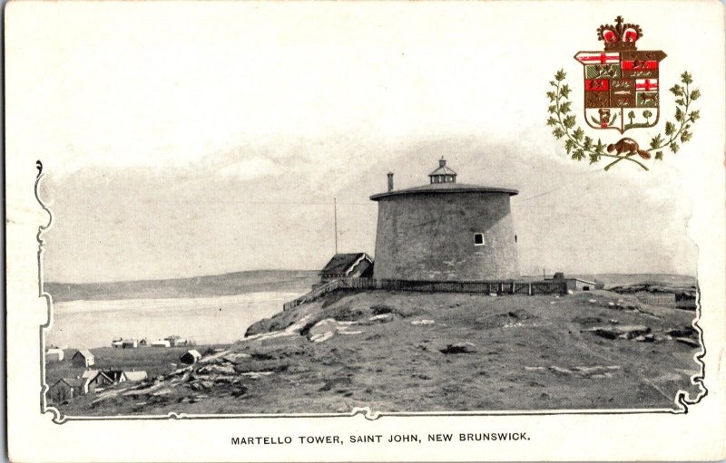 Martello Tower, Saint John New Brunswick Undivided Back Vintage Postcard L55 