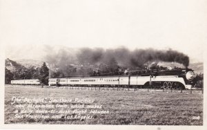 Trains Southern Pacific Railroad Daylight Streamline Train Real Photo