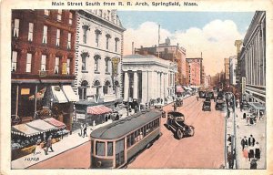 Main Street south from R. R. Arch - Springfield, Massachusetts MA