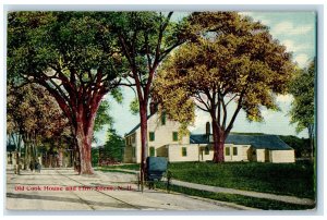 c1920s Old Cook House And Elm Street Scene Keene NH Unposted Vintage Postcard