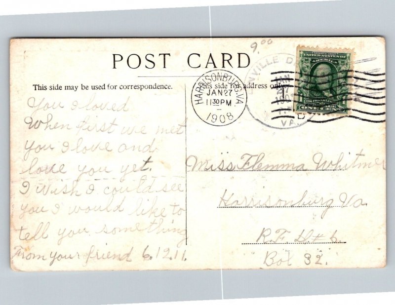 1908  Main Street  Coalport  Pennsylvania Postcard