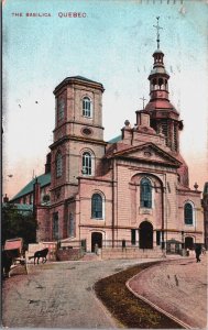 Canada The Basilica Quebec Vintage Postcard C093