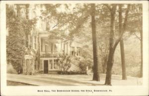 Birmingham PA School For Girls Main Hall Real Photo Postcard