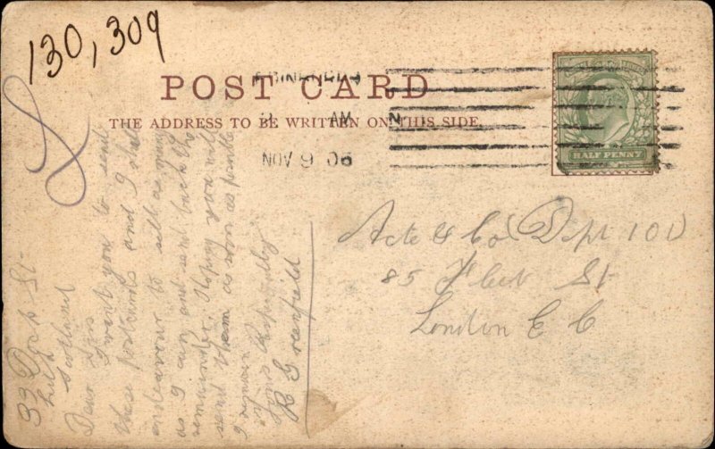 Dumbarton Scotland High St c1905 Postcard