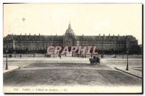 Postcard Old Paris Hotel des Invalides