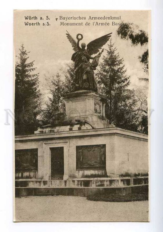 214164 FRANCE WOERTH Battle Worth battlefields Army monument