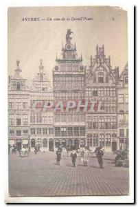 Antwerp Old Postcard a corner of the main square