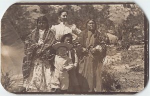 Antique RPPC Chief Ouray Tribe Indians Wass Galota Colorado Ute 1910s Photo