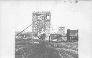 G9/ Minneapolis Minnesota RPPC Postcard c10 Suspension Bridge Construct 2