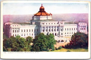 VINTAGE POSTCARD LIBRARY OF CONGRESS IN WASHINGTON D.C. #102