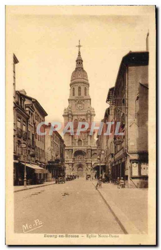 Old Postcard Bourg en Bresse Eglise Notre Dame