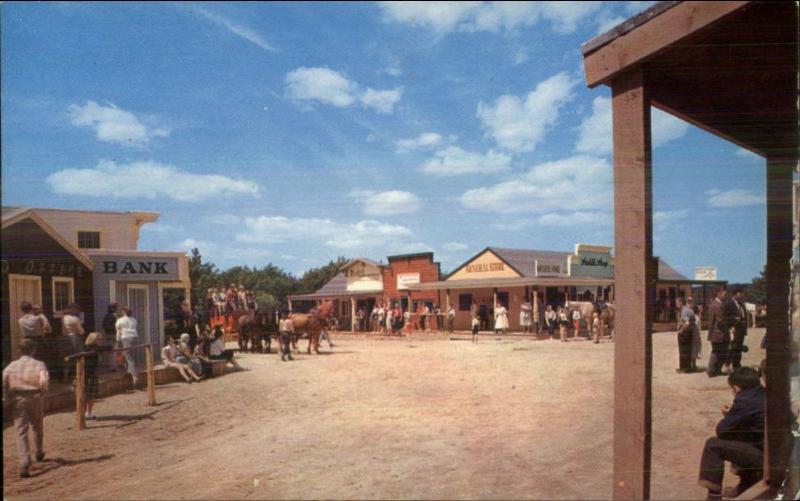 Newburyport MA Dodge City Adventure Land Amusement Park Postcard