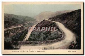 Old Postcard Road Lodeve has Lunas laces