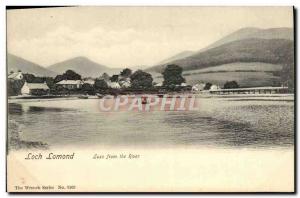 VINTAGE POSTCARD Log Lomond Luss From To rivet