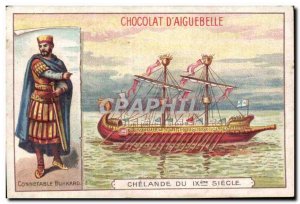 Chromo Chocolate D & # 39Aiguebelle Chelande the 9th Connetable Burkard Boat