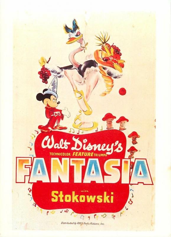 Postcard of Fantasia Disney Animated Movie - Large Postcard #2