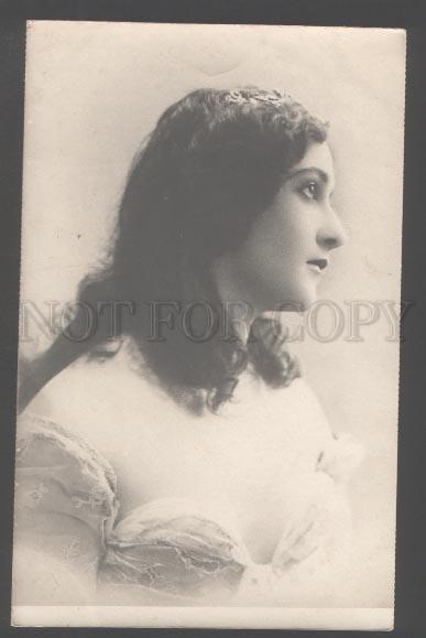 103406 CAVALIERI Italian OPERA Star w/ LONG HAIR vintage PHOTO