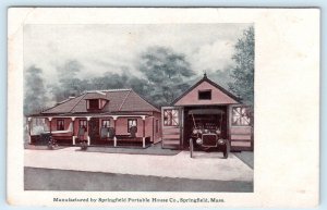 SPRINGFIELD, Massachusetts MA ~ Advertising SPRINGFIELD PORTABLE HOUSE  Postcard