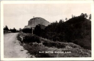 RPPC View of Slim Buttes, Buffalo SD Vintage Postcard V64