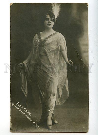 129872 Ada SARI Italian Polish OPERA Diva Singer Vintage PHOTO