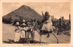 Curacao Carribbean NWI Country People Real Photo Vintage Postcard AA52314