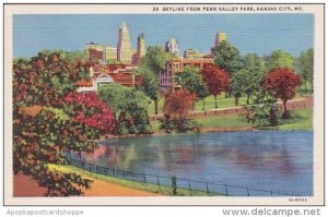 Missouri Kansas City Skyline From Pennsylvania Valley Park