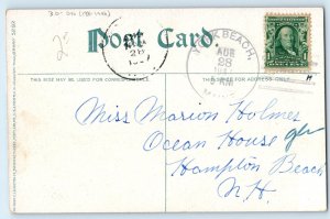 1907 York Beach And Union Bluffs York Beach Maine ME DPO (1881-1996) Postcard