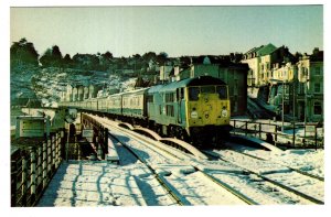 Railway Train, Dawlish Station, Devon, England, 1979, Winter