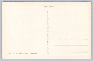 Postcard Rabat Morocco Harbor Cityscape Vtg View