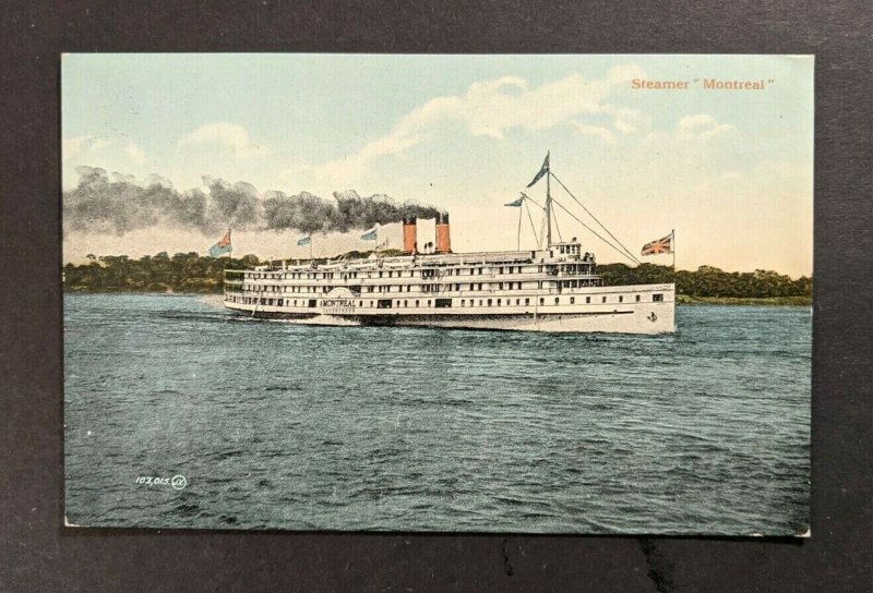 Mint Vintage R and O Nav Co Steamer Montreal Canada Picture Postcard