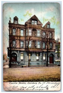 1906 Executive Mansion Harrisburg Pennsylvania PA Antique Posted Postcard