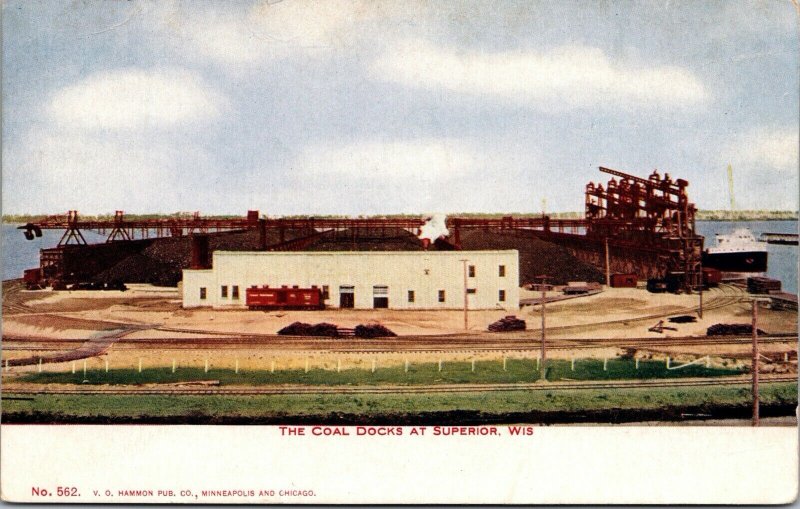 Postcard The Coal Docks at Superior, Wisconsin~131182