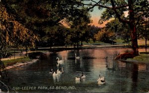 Indiana South Bend Scene In Leper Park 1912