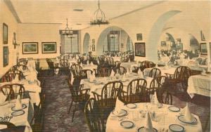 Andres 1940s Prince George Hotel Interior Restaurant New York postcard 774