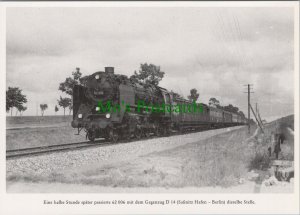 German Railway Postcard-Deutscher Zug,Lokomotive,Eisenbahn (Modern repro)RR19660