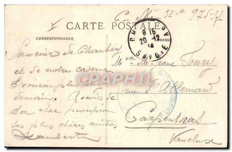 Postcard Old Army Barracks Chambery Curial Infantry Lutzen Rivoli Sebastopol ...