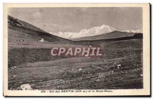 Old Postcard Col des Aravis Mont Blanc